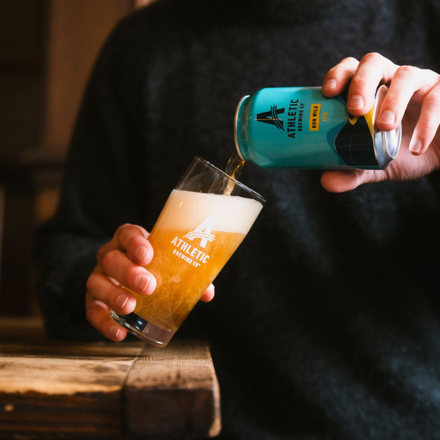 pouring Run Wild into a glass